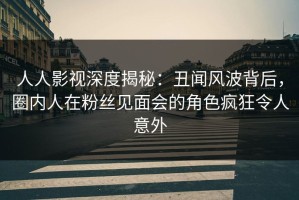 人人影视深度揭秘：丑闻风波背后，圈内人在粉丝见面会的角色疯狂令人意外