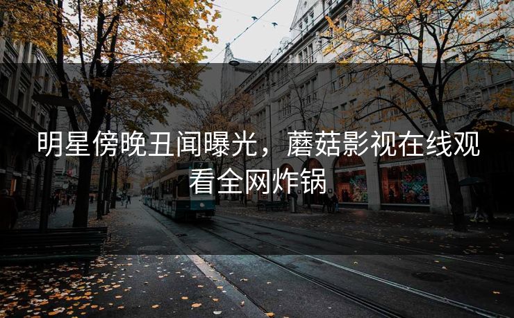 明星傍晚丑闻曝光，蘑菇影视在线观看全网炸锅